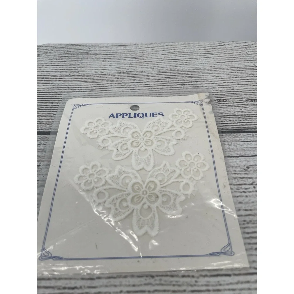 Vintage Appliques White Wedding Sewing Crafts